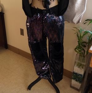 Sequin jeans